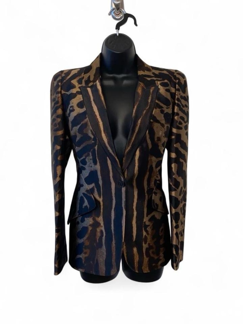 Alexander McQueen Vintage Leopard Print Blazer